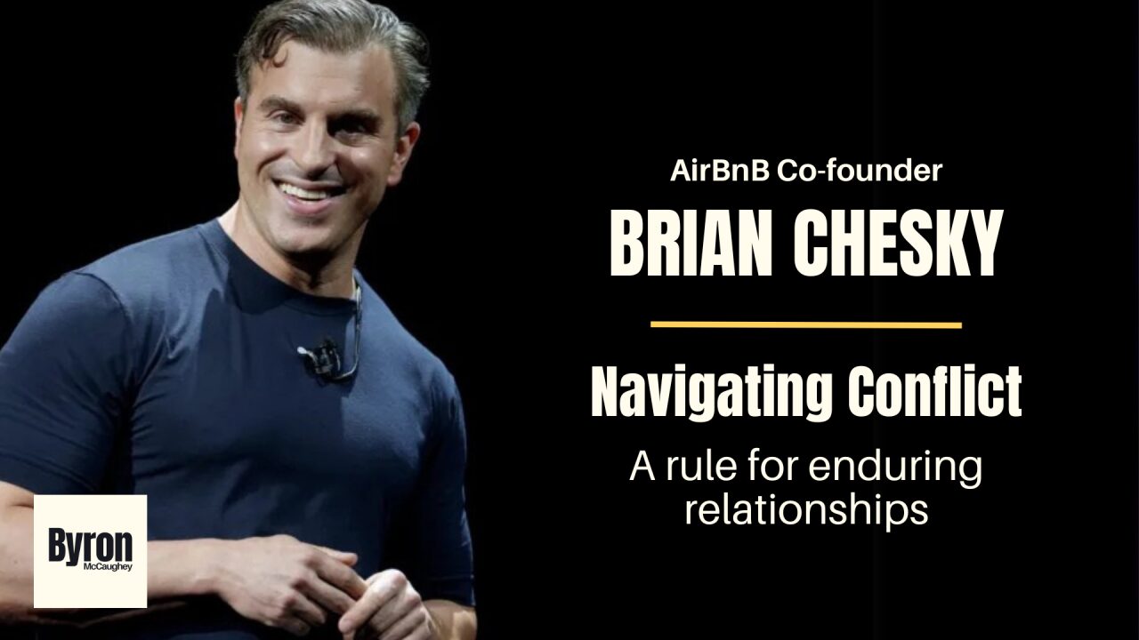 Cover image for the article "Brian Chesky: Navigating Conflict"