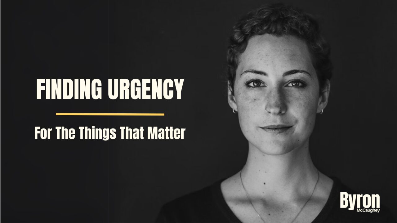Cover image for the article "Finding Urgency - For the Things That Matter"