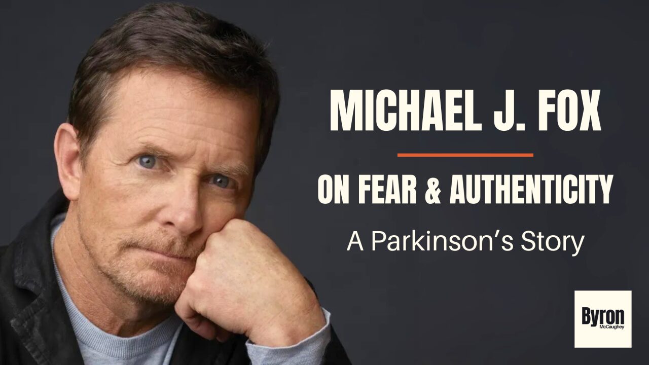 Cover image for the article "Michael J. Fox: On Fear & Authenticity - A Parkinson's Story"